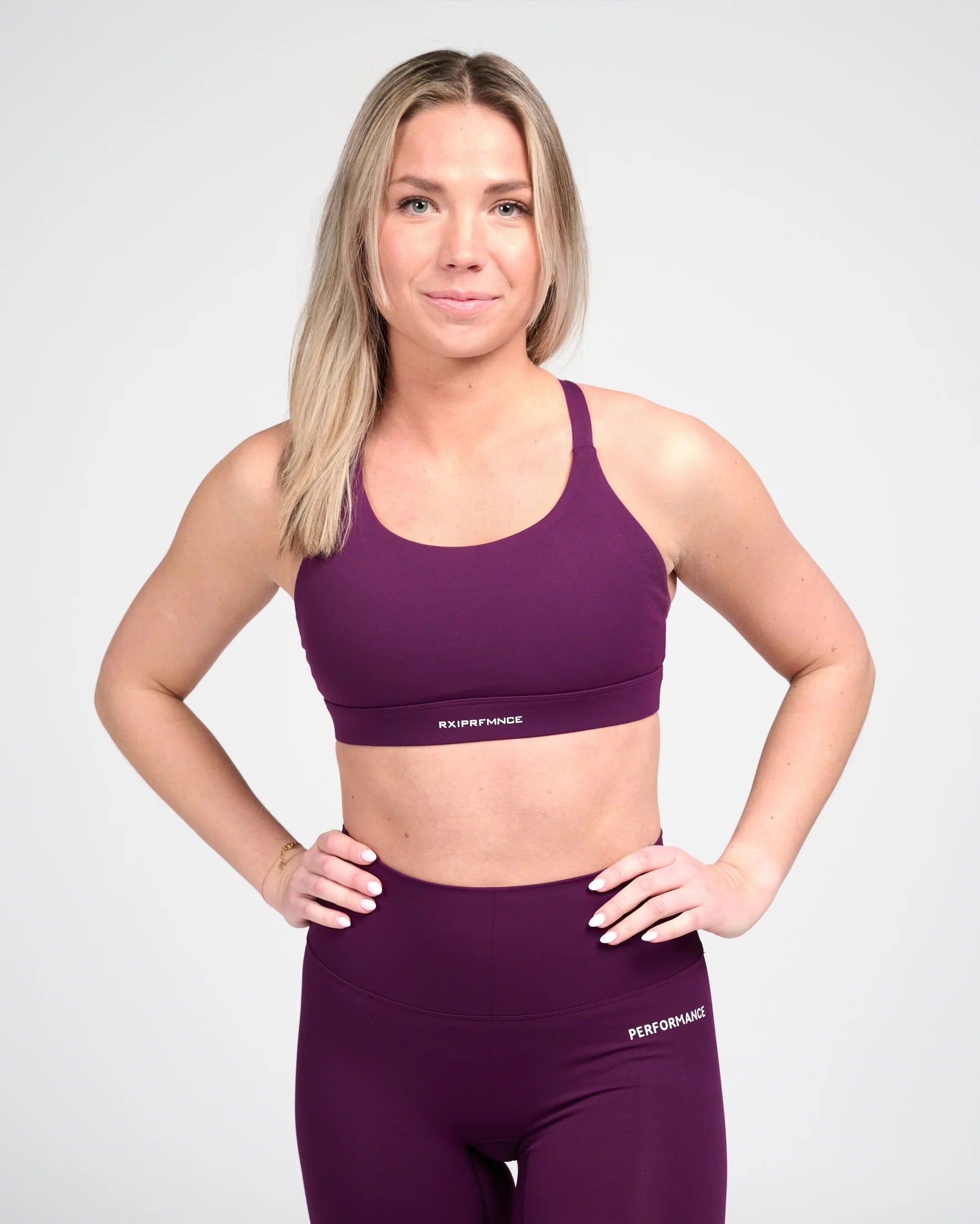 RX Performance Isabel Sport Bra Deep Plum RX Performance