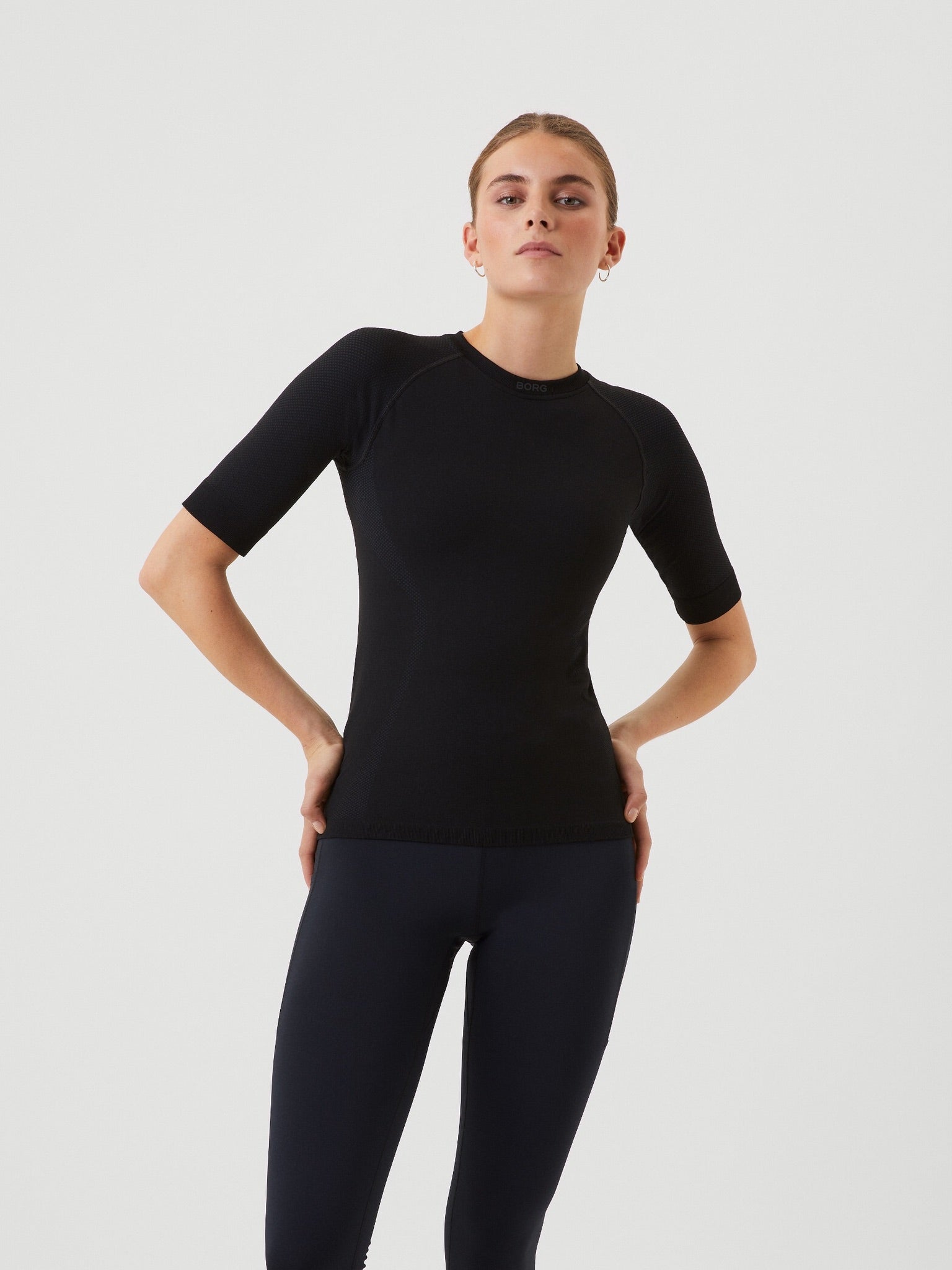 BJÖRN BORG Borg Running Seamless T-shirt Black Beauty