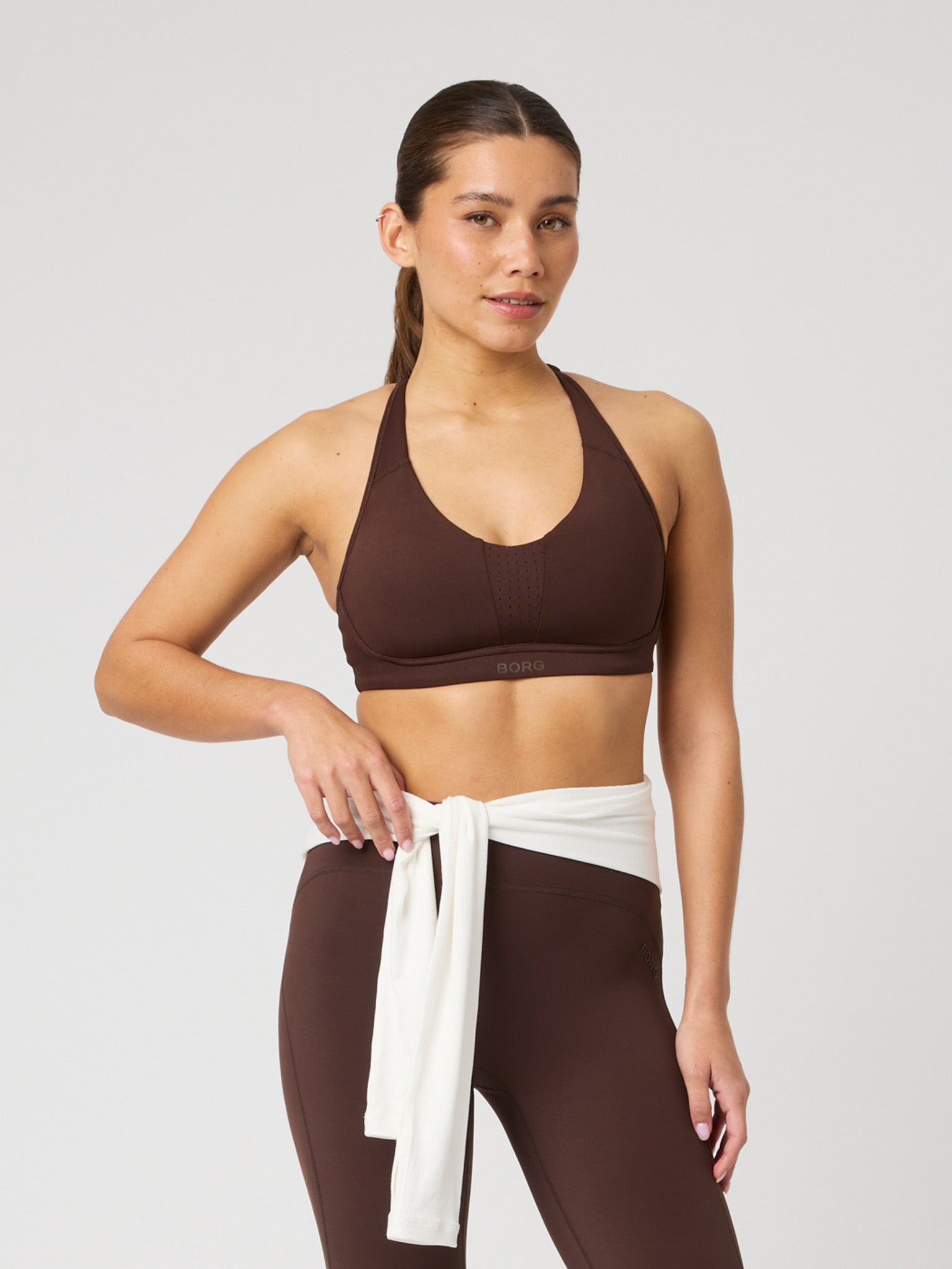 BJÖRN BORG Borg Reform Sports Bra Coffee Bean