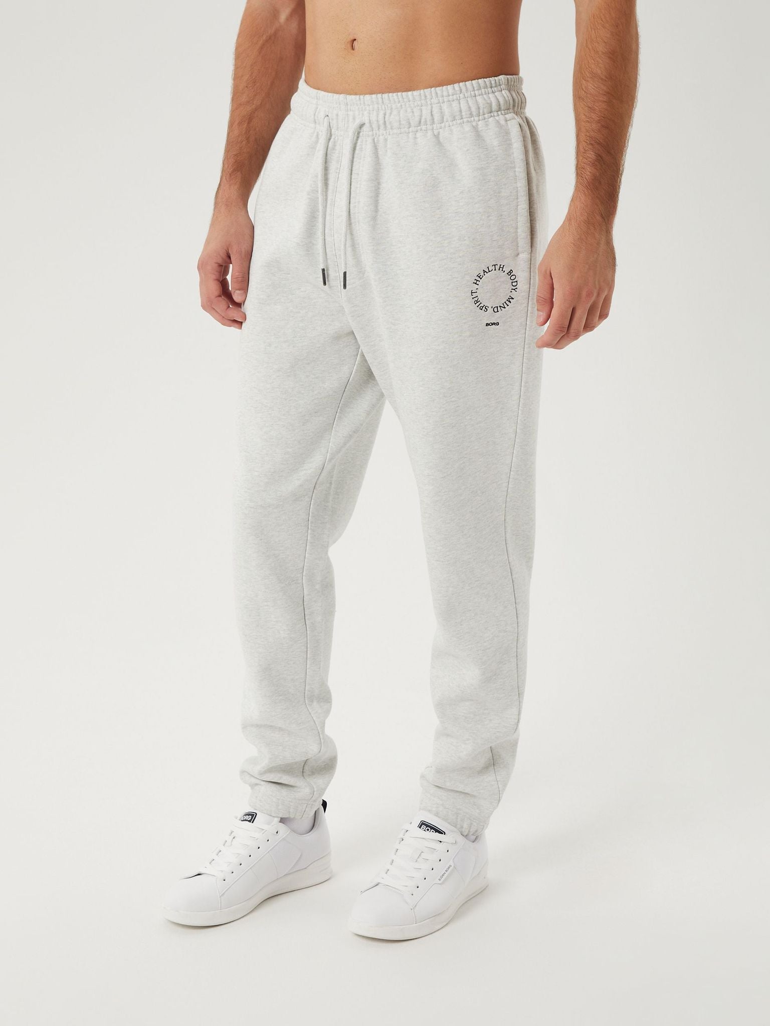 BJÖRN BORG Borg Oversized Sweatpants Ultra Light Grey Melange