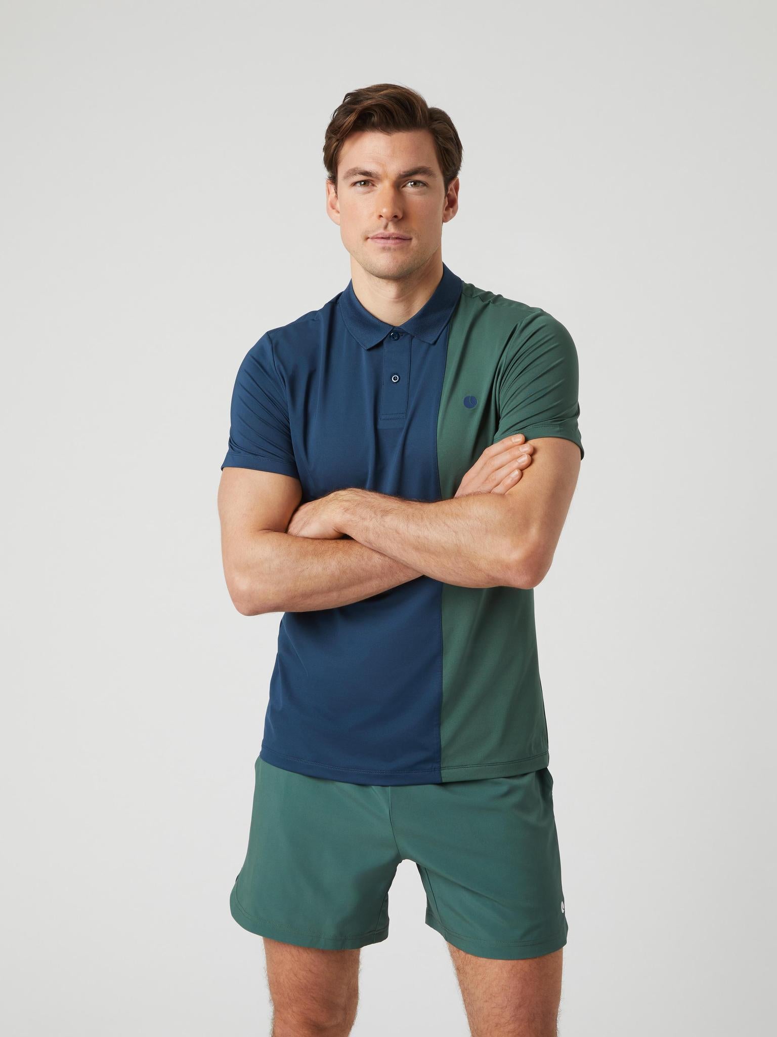 BJÖRN BORG Ace Block Polo Moonlit Ocean