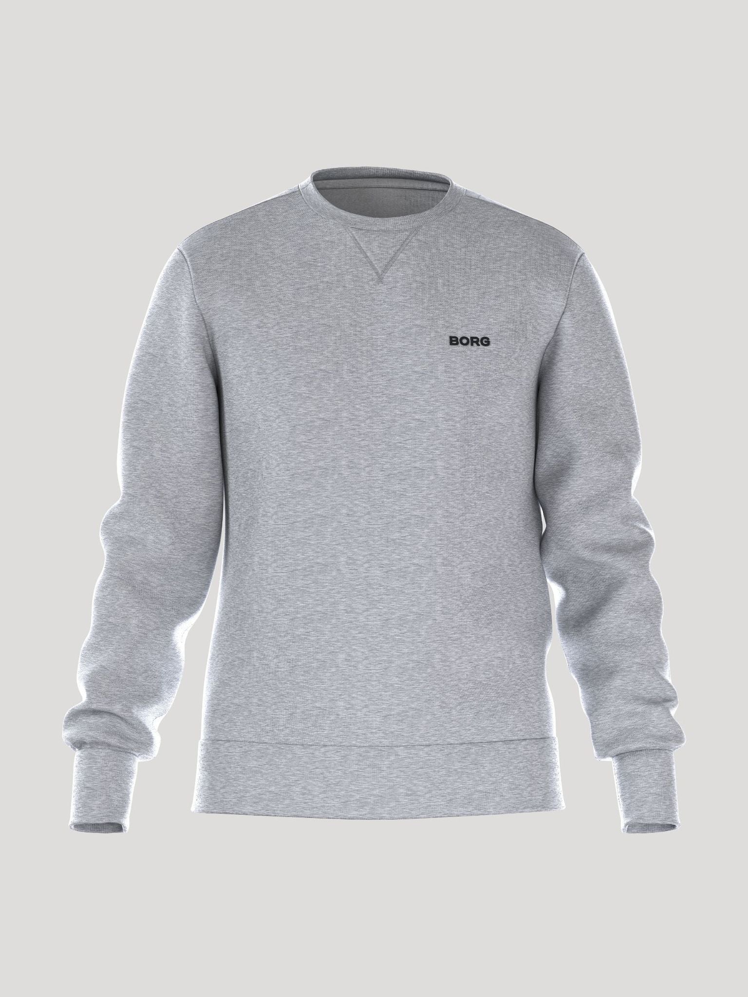 BJÖRN BORG Borg Essential 4 Crew Light Grey Melange