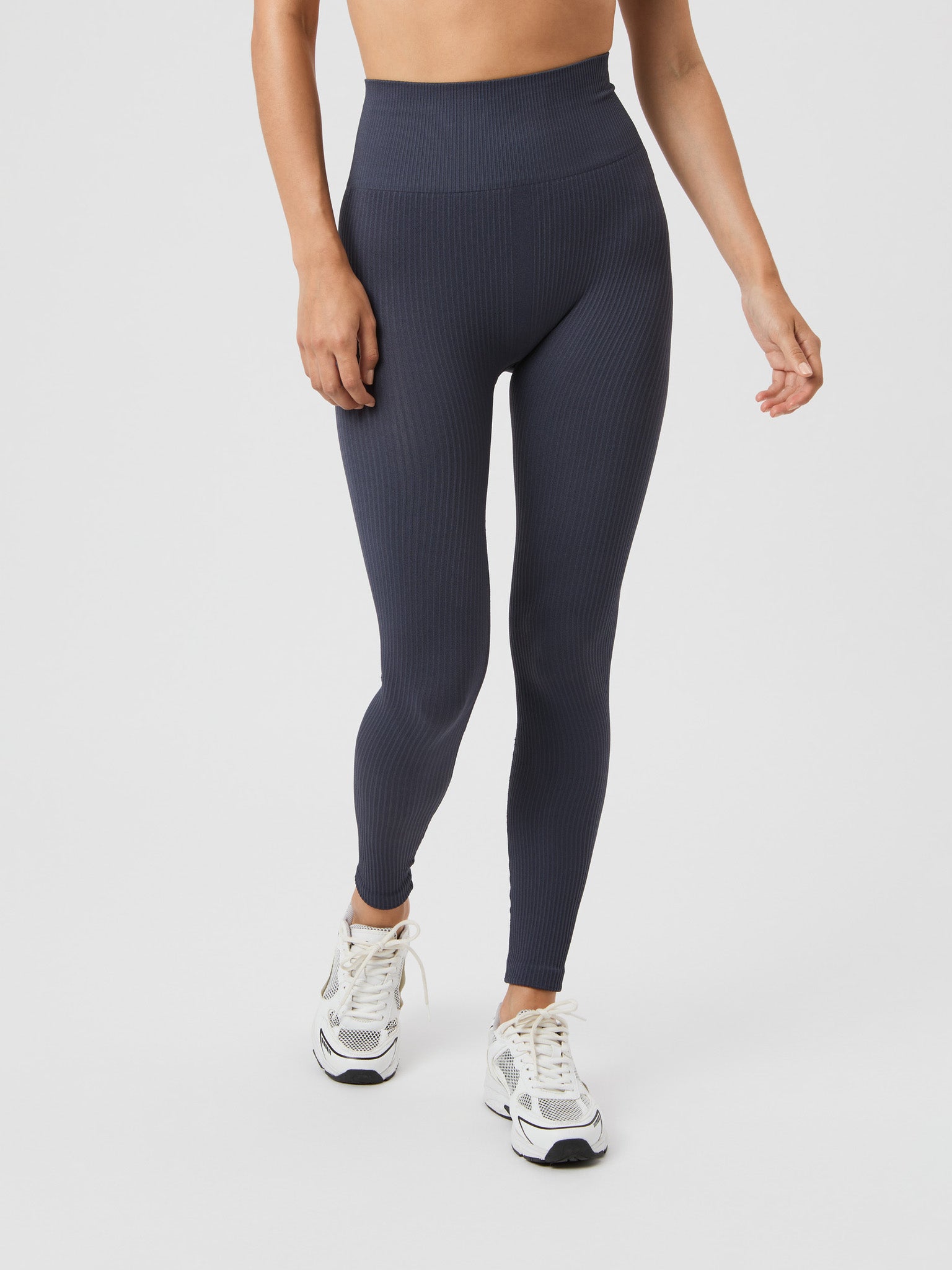 BJÖRN BORG Studio Seamless Ribbed Tights Odyssey Gray