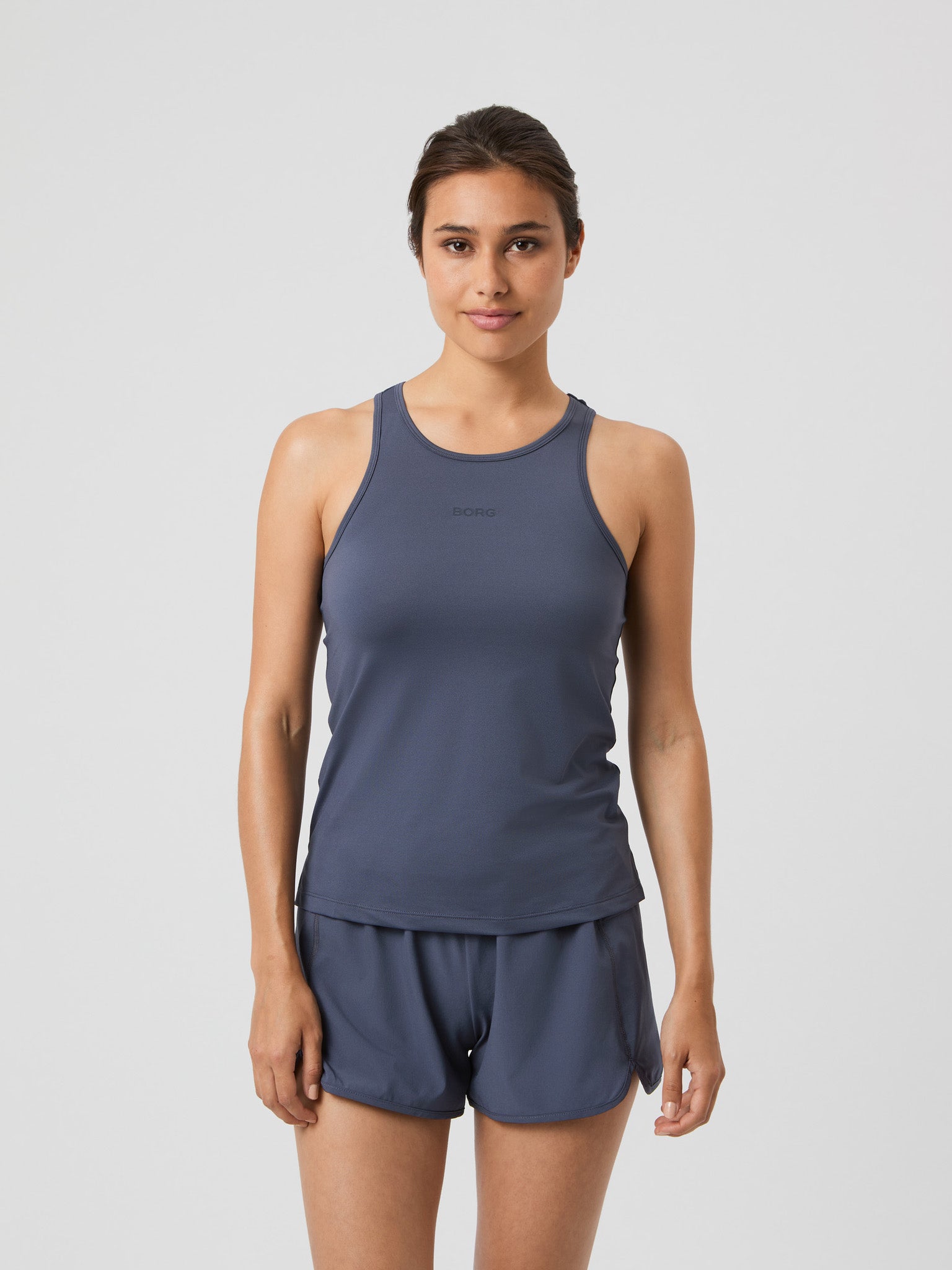 BJÖRN BORG Borg Racerback Tank Top Odyssey Gray