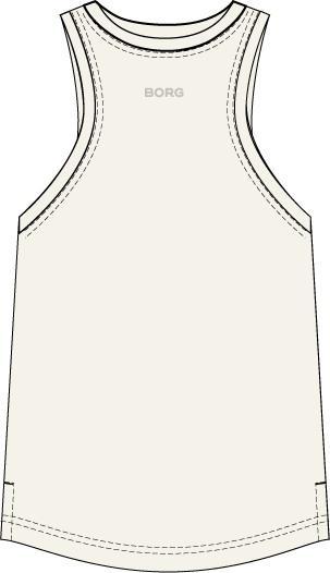 BJÖRN BORG Borg Racerback Tank Top Cannoli Cream