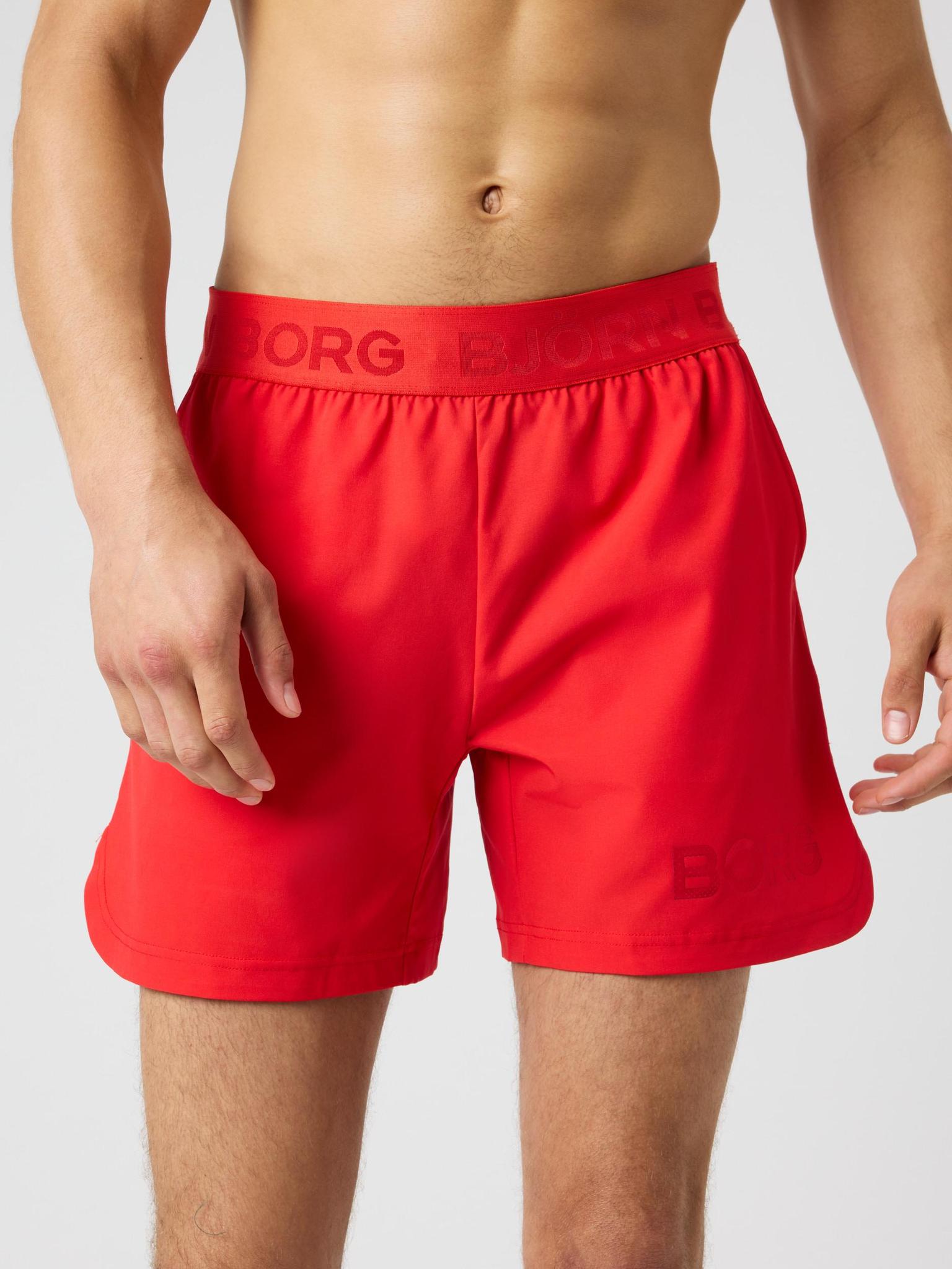 BJÖRN BORG Borg 6" Shorts Flame Scarlet