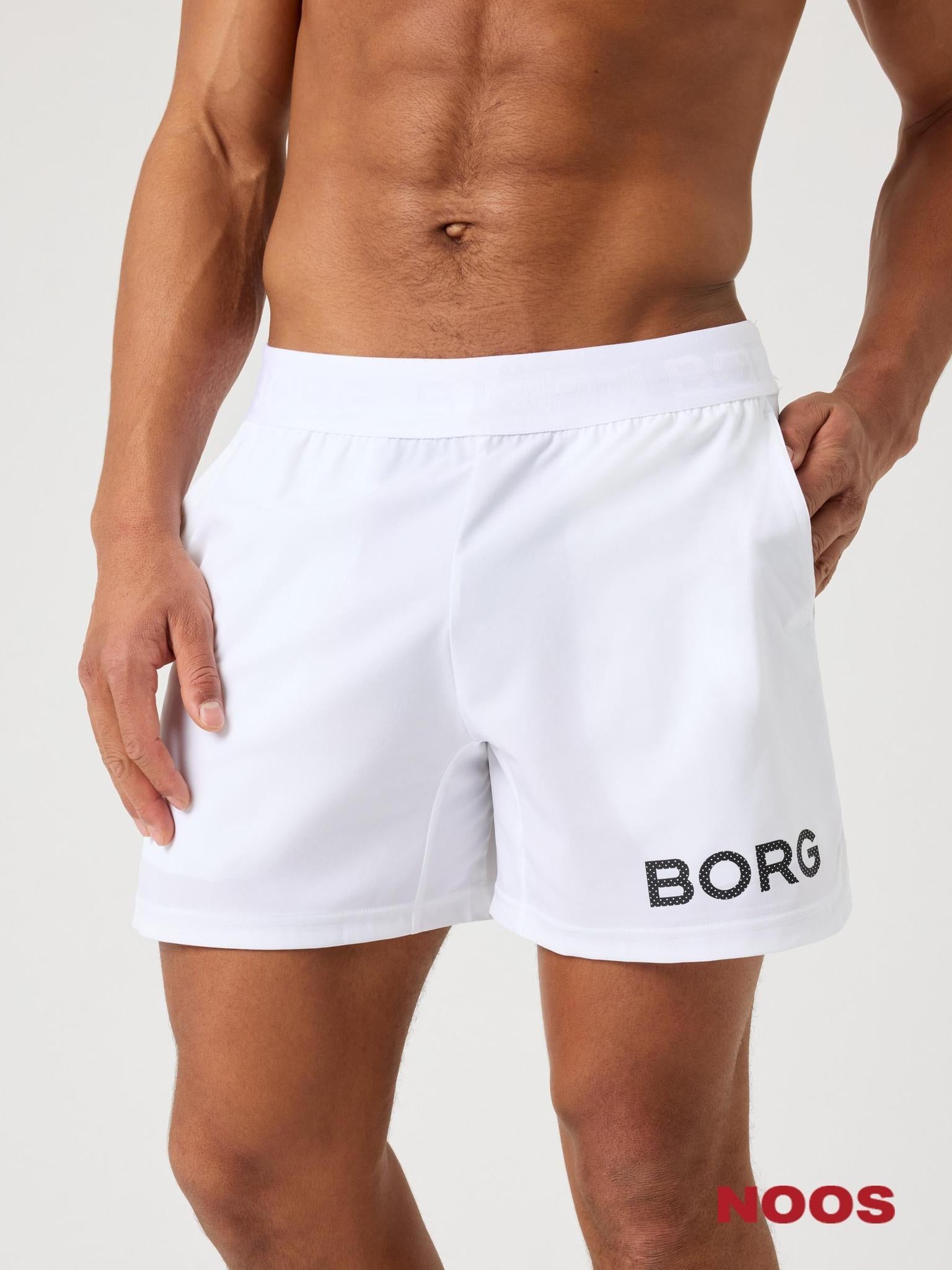 BJÖRN BORG Borg 6" Shorts Brilliant White