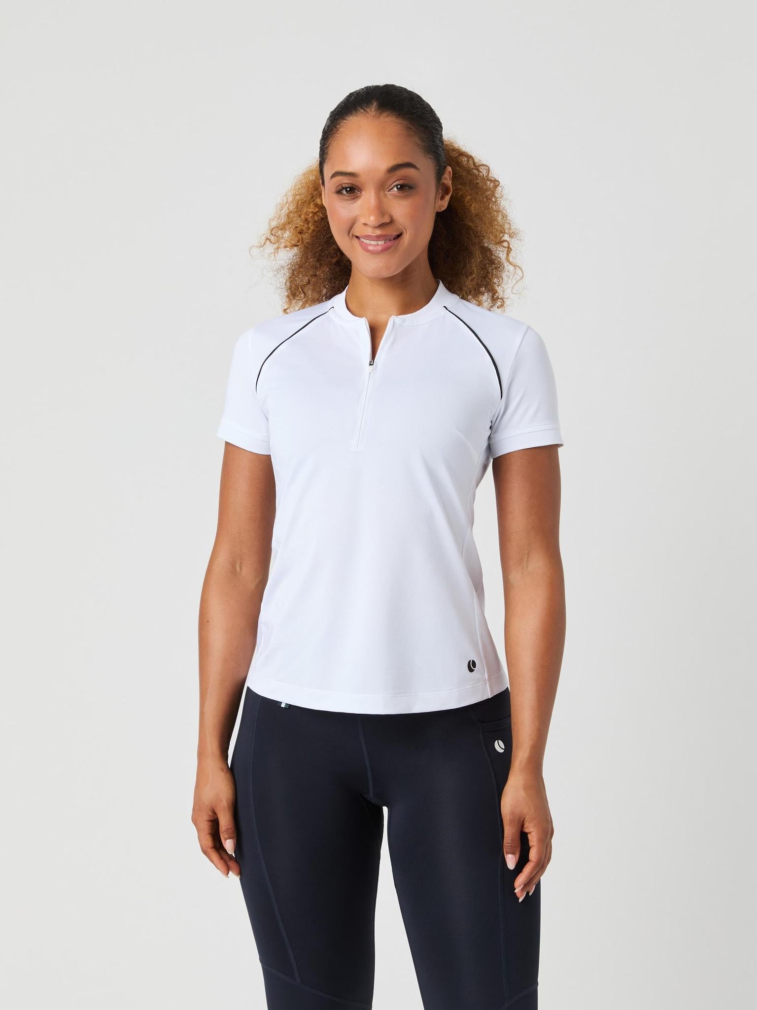 BJÖRN BORG Ace Zip Polo Shirt Brilliant White