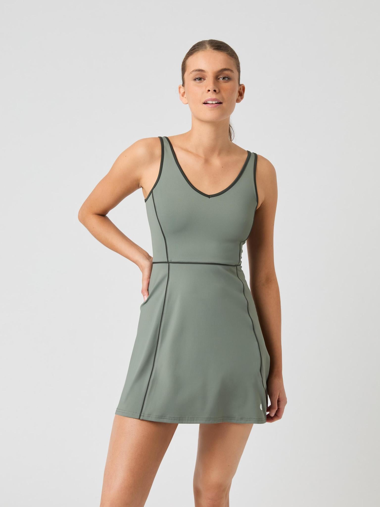 BJÖRN BORG Ace V Dress Agave Green