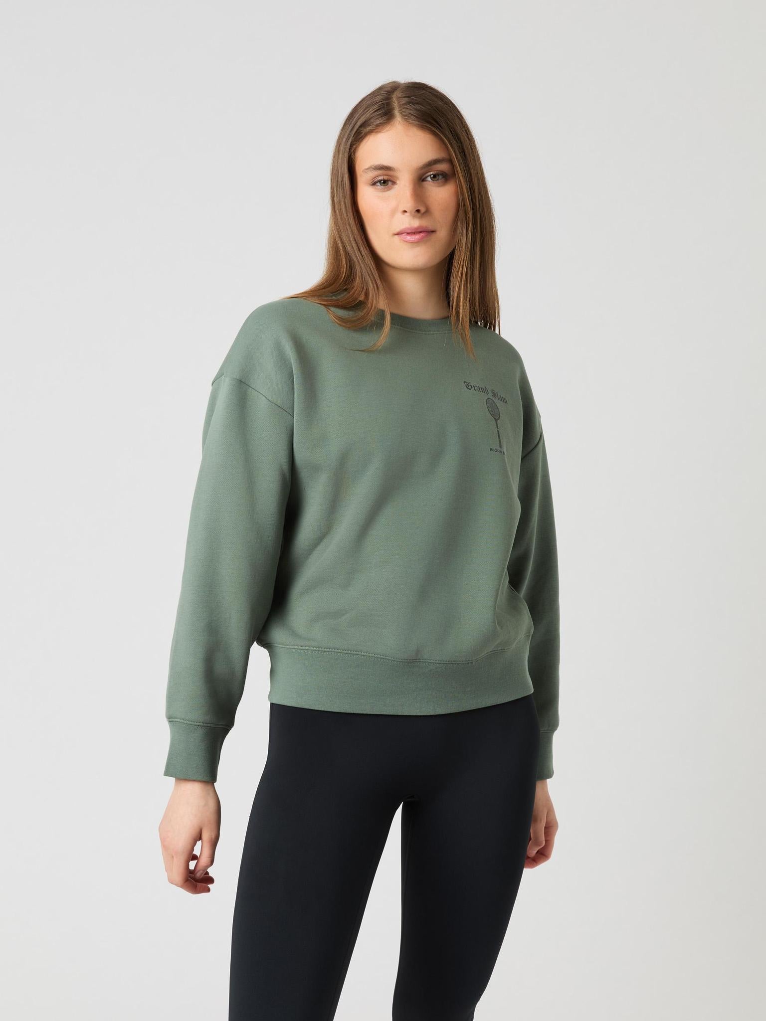 BJÖRN BORG Borg Boyfriend Sweatshirt Agave Green