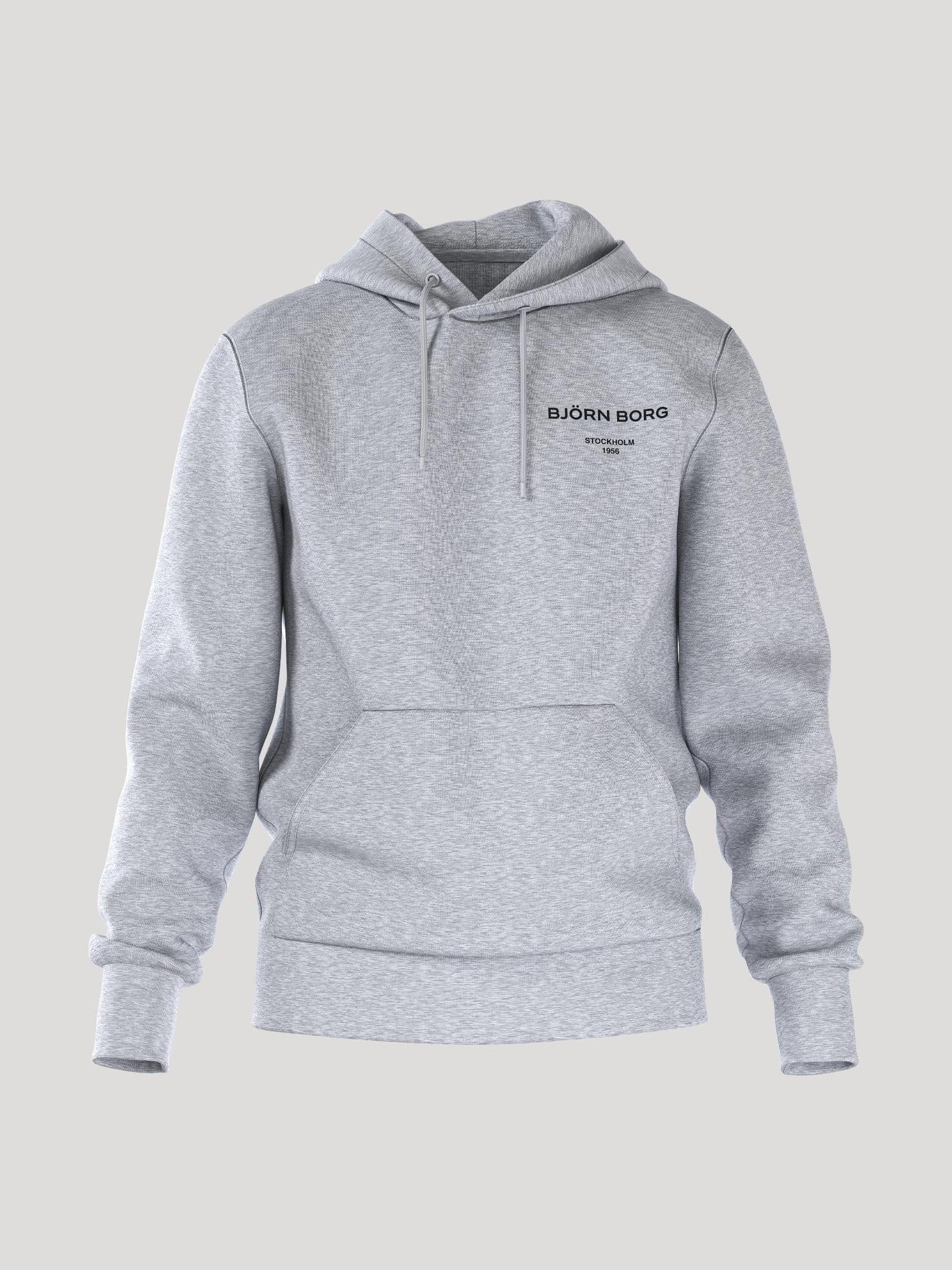 BJÖRN BORG Borg Essential 1 Hoodie Light Grey Melange