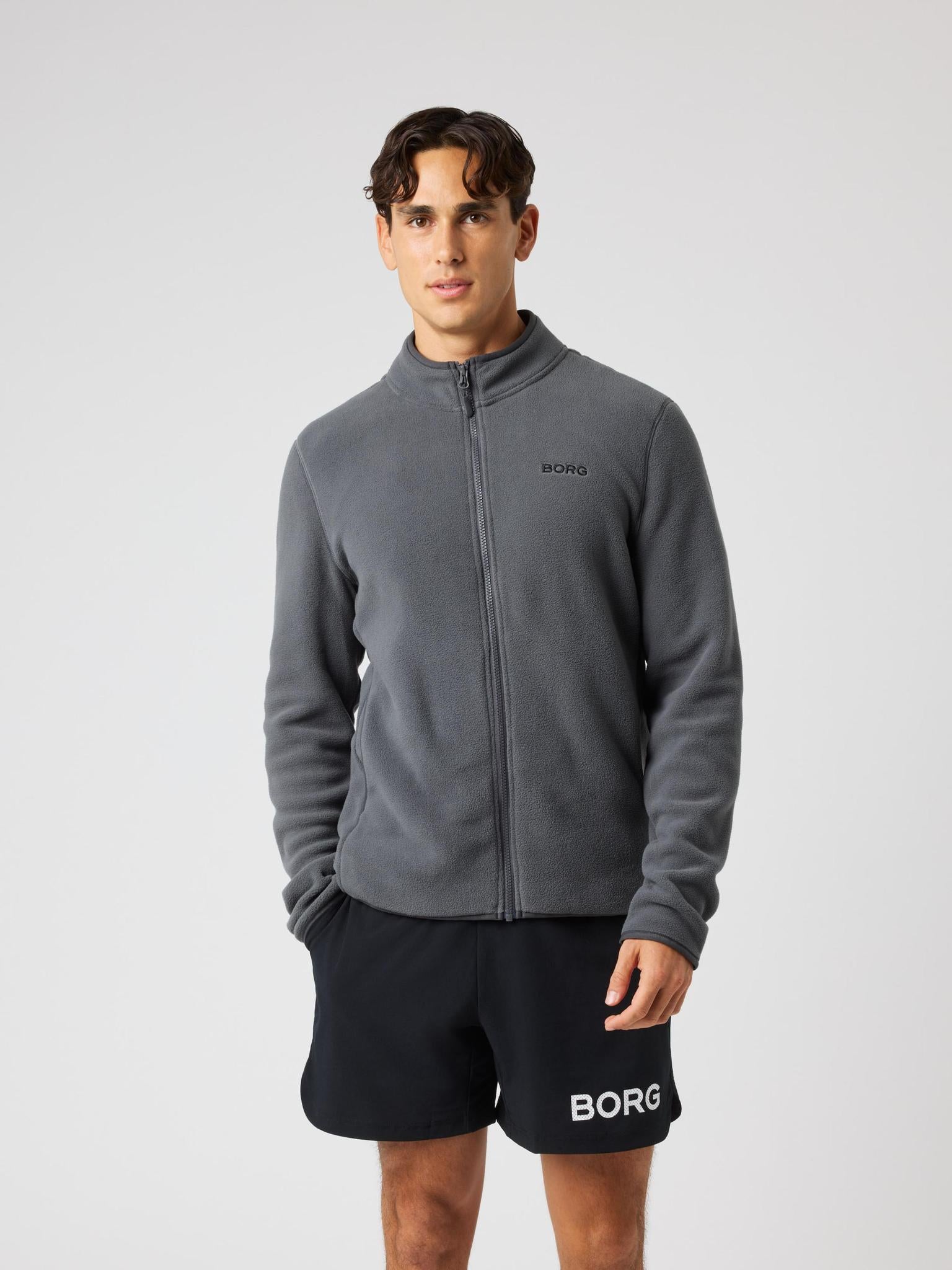 BJÖRN BORG Borg Full Zip Fleece Asphalt