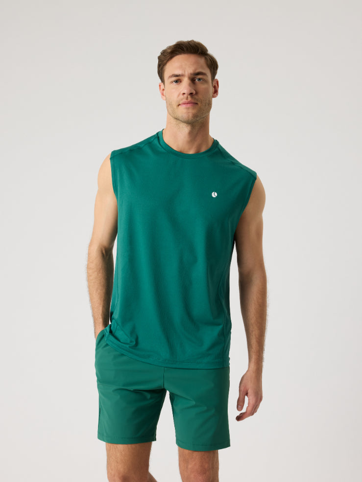 BJÖRN BORG Ace Mesh Panel Tank Posy Green
