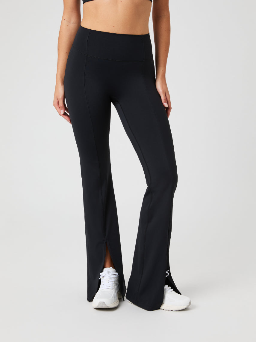 BJÖRN BORG Studio Flared Slit Tights Black Beauty