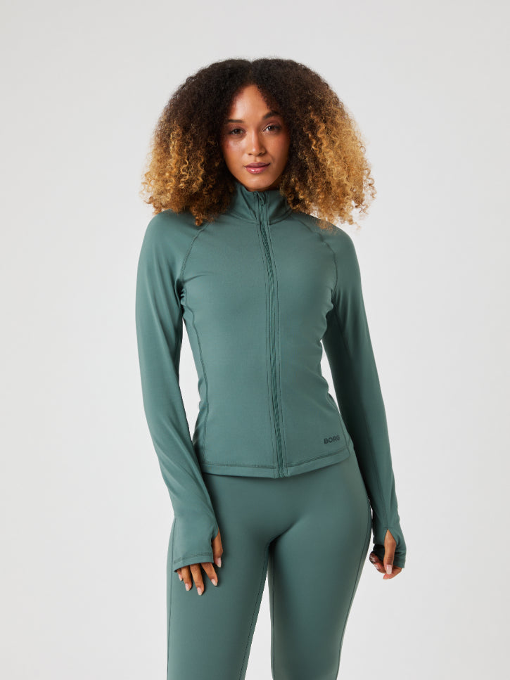 BJÖRN BORG Borg Full Zip Midlayer Balsam Green