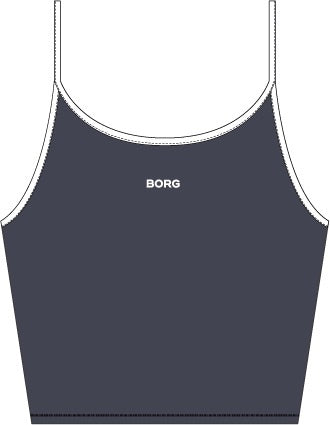 BJÖRN BORG Alice Cropped Tank Top Odyssey Gray