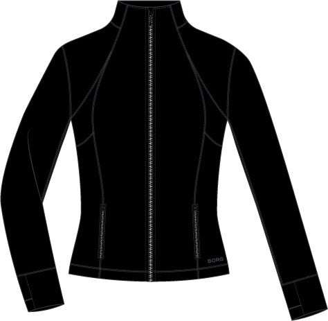 BJÖRN BORG Alice Soft Zip Midlayer Black Beauty