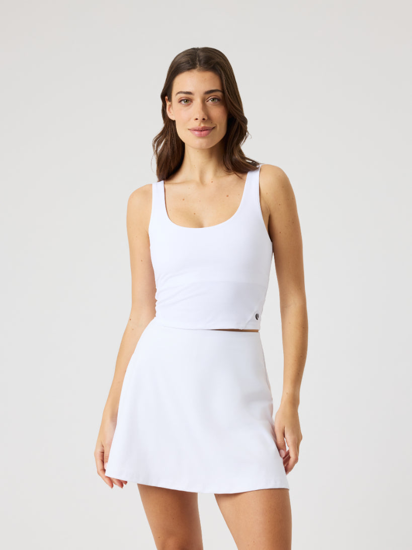 BJÖRN BORG Ace 2 IN 1 Cropped Tank Brilliant White
