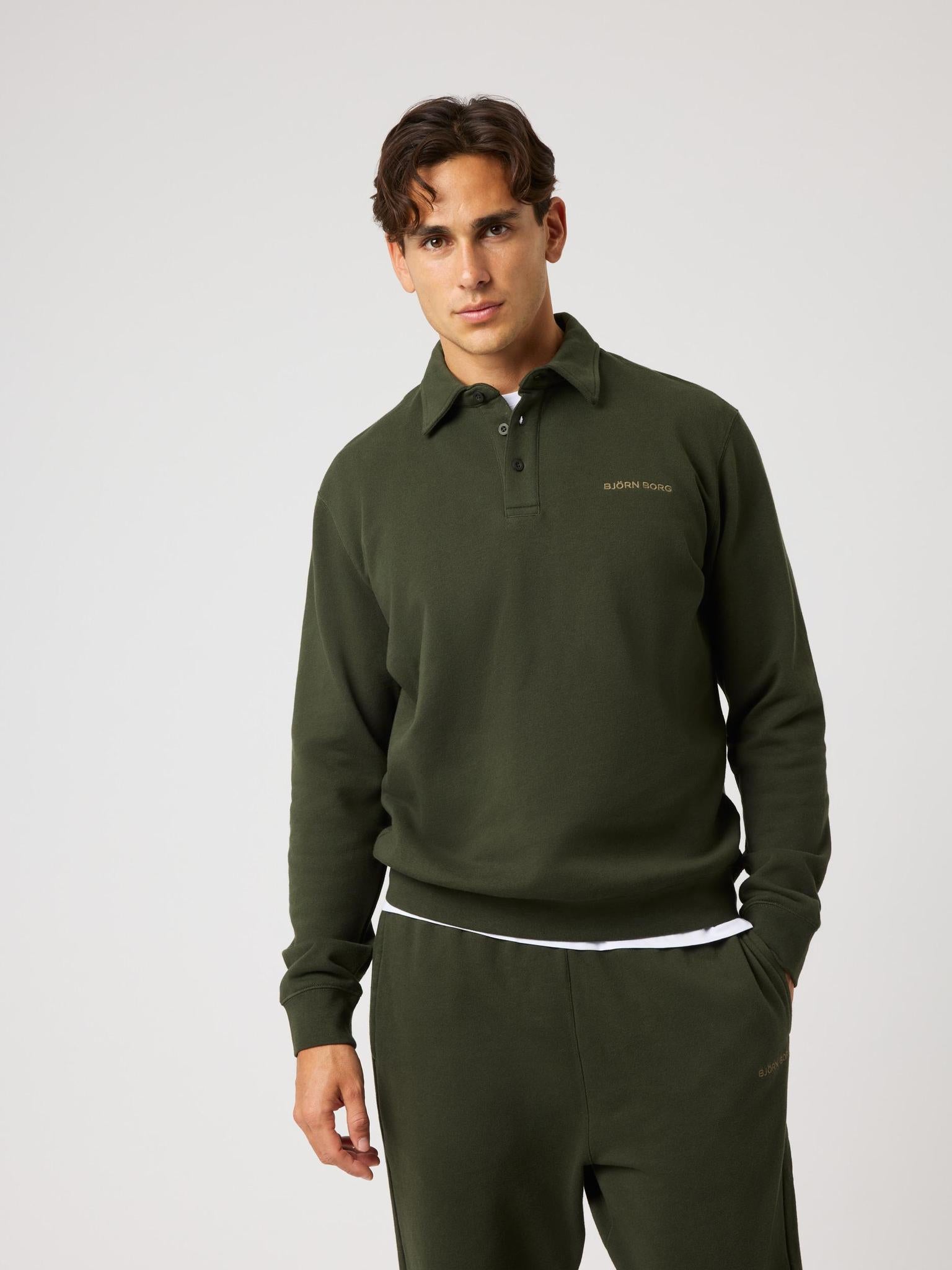 BJÖRN BORG Borg Classic Polo Sweatshirt Rosin