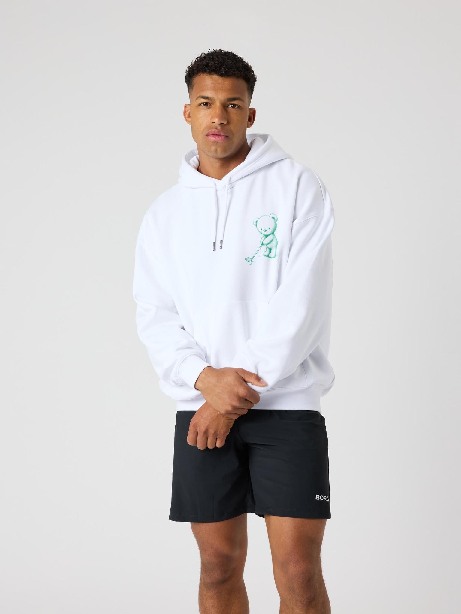 BJÖRN BORG Borg Oversized Hoodie Brilliant White