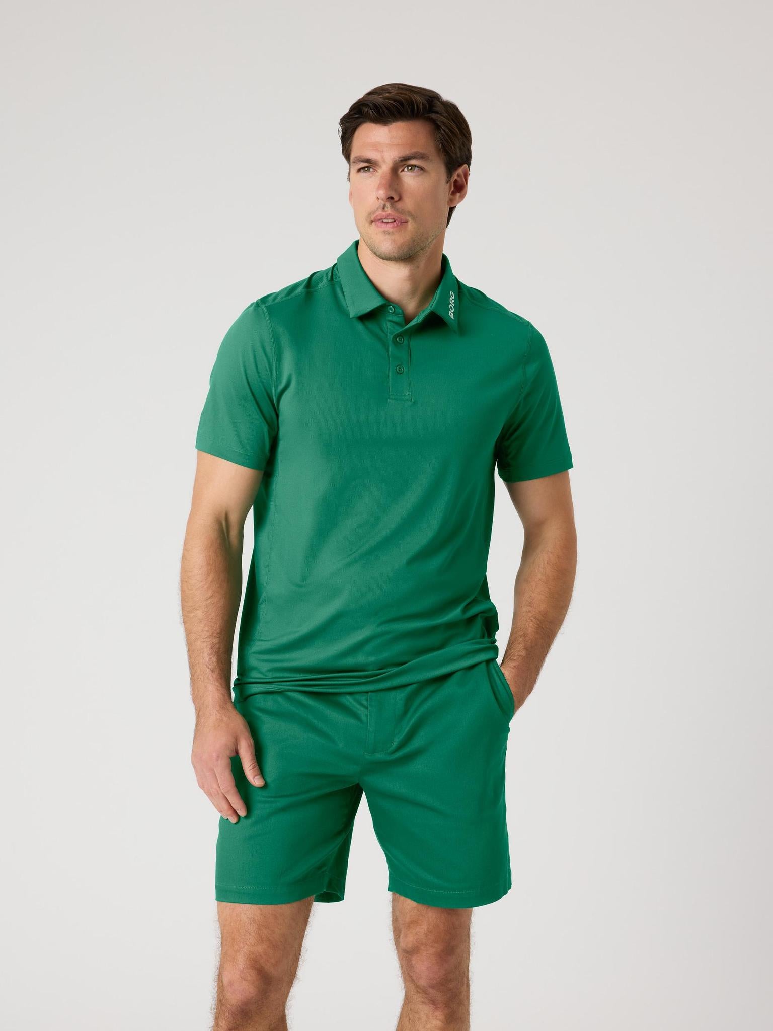 BJÖRN BORG Borg Course Polo Shirt Verdant Green