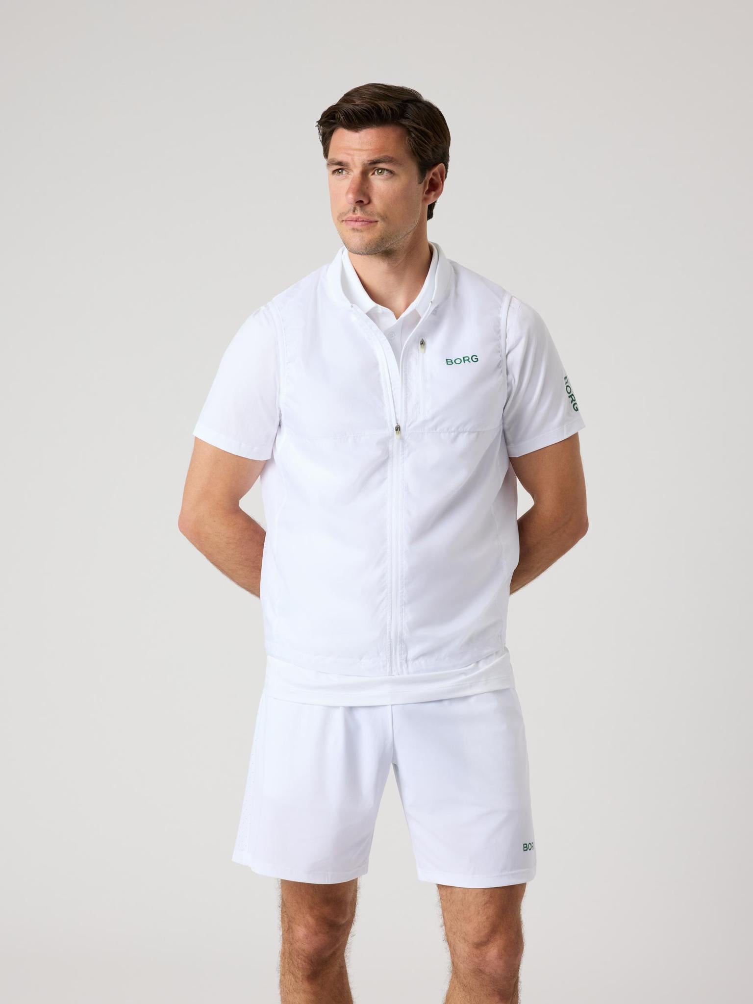 BJÖRN BORG Borg Golf Vest Ripstop Brilliant White