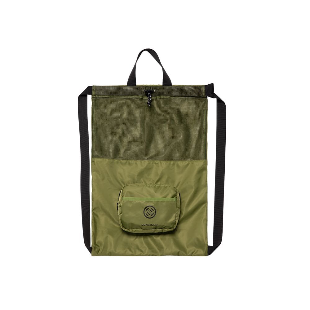 LUXIAOJUN Mesh Drawstring Backpack Training Gymsack