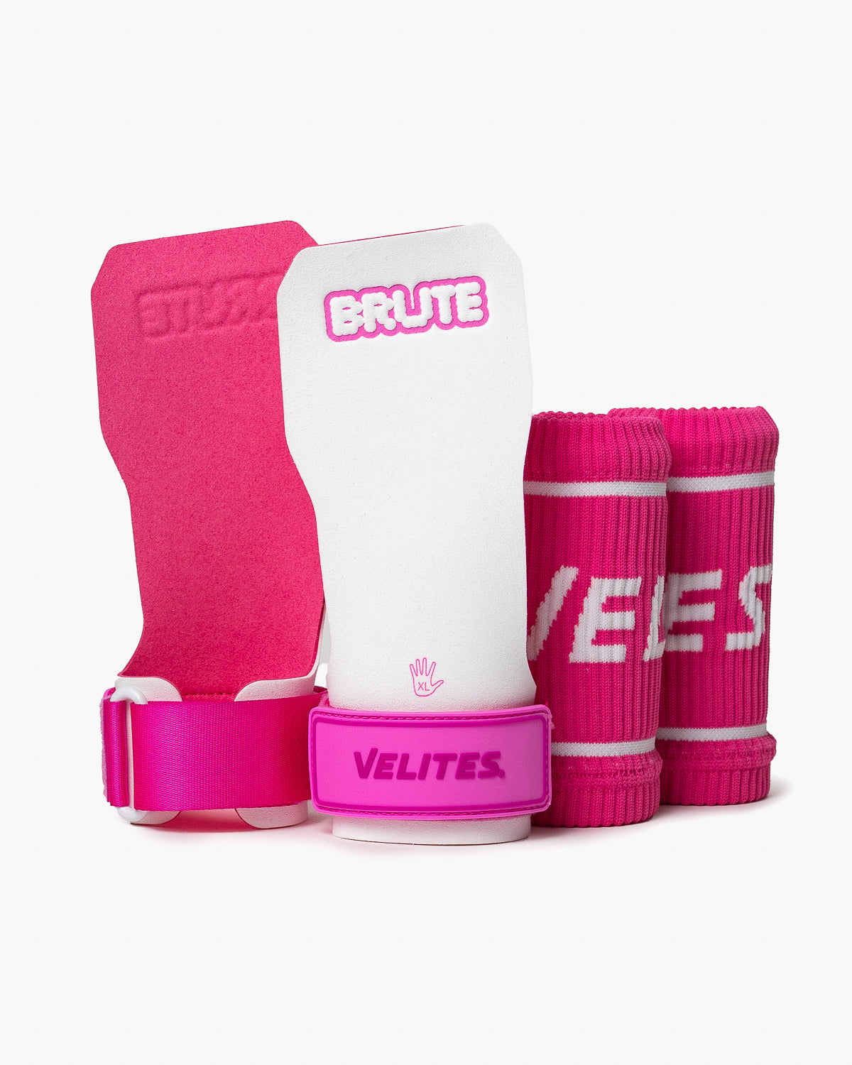 Velites Brute Hand Grips Quad Competition White Pink