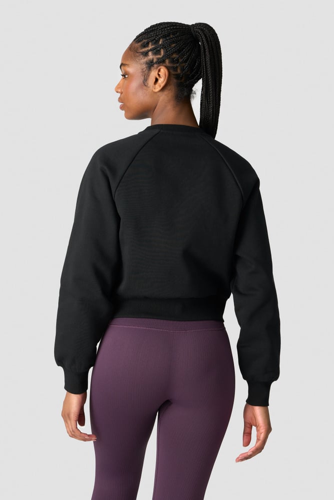 ICIW Everyday Cropped Crewneck Wmn Black