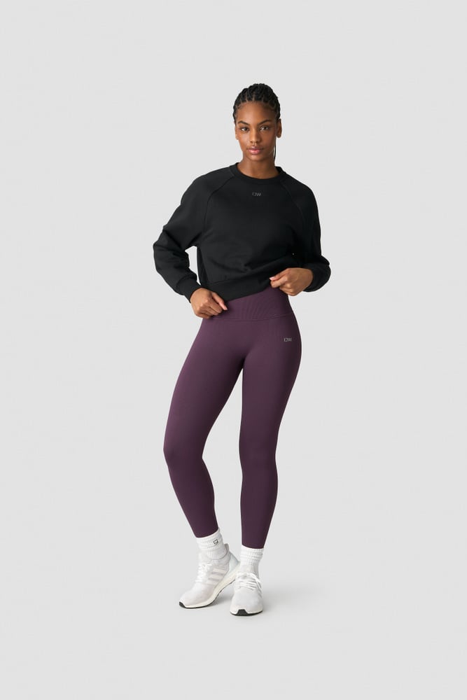 ICIW Everyday Cropped Crewneck Wmn Black