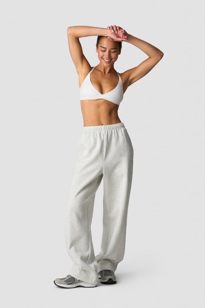 ICIW Everyday Straight Leg Sweatpants White Melange