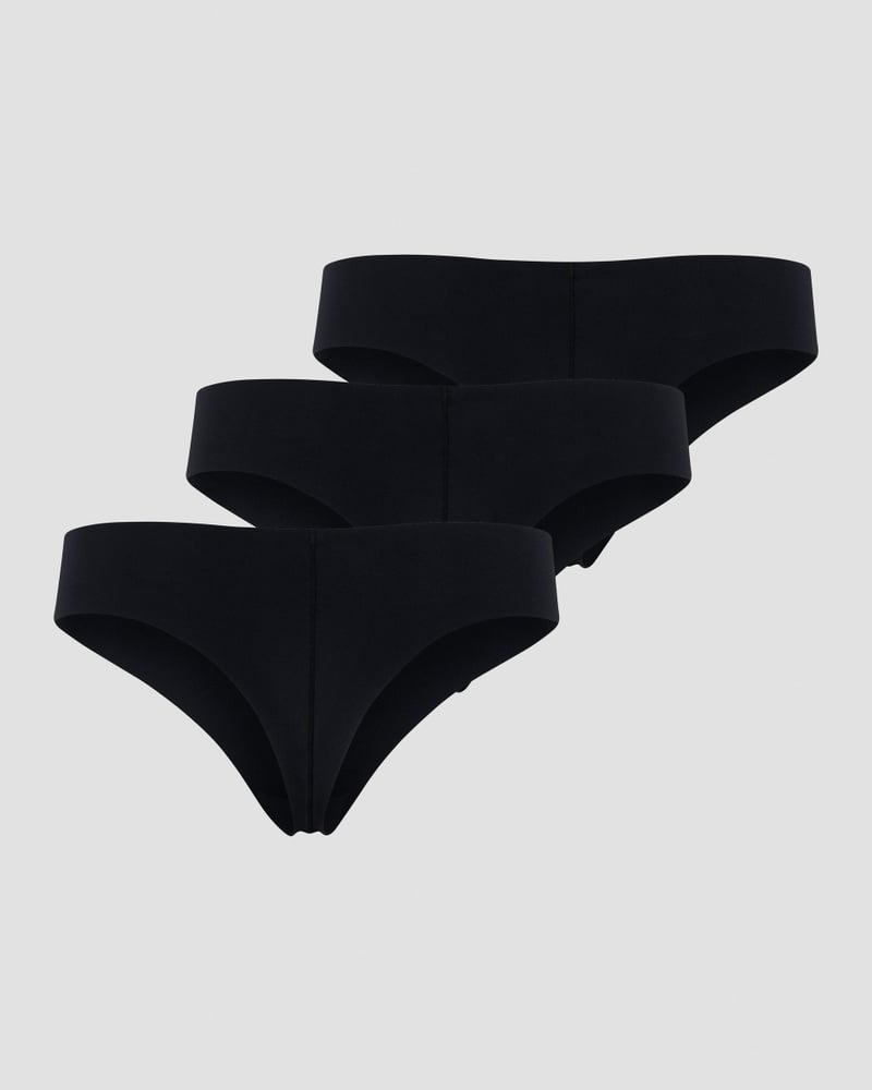 ICIW Soft Thong 3-pack Black
