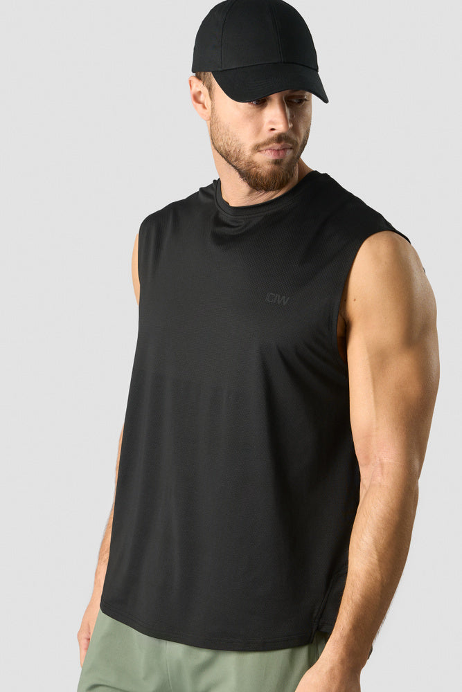 ICIW Stride Sleeveless T-shirt Men Black