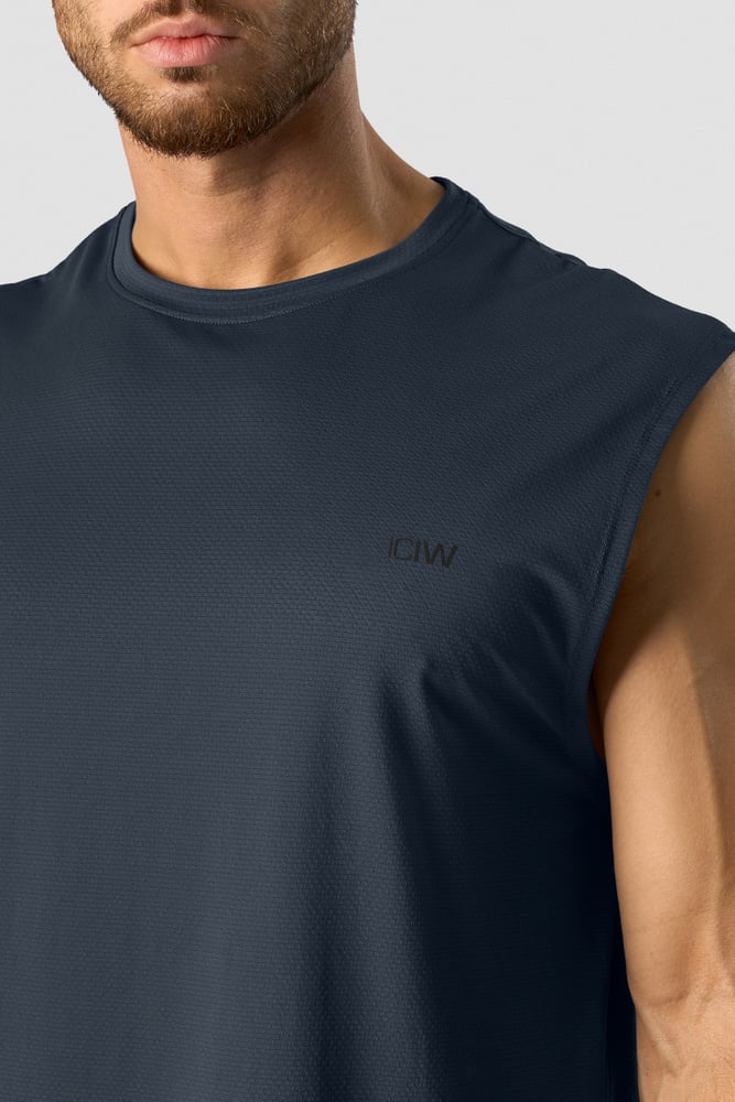 ICIW Stride Sleeveless T-shirt Men Navy