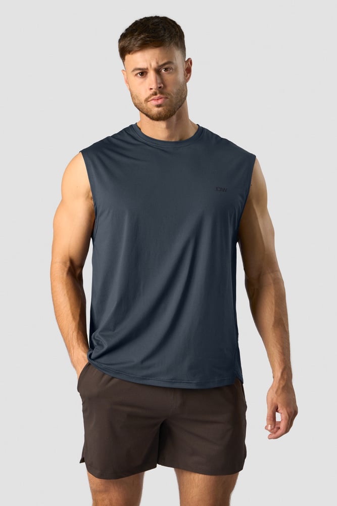 ICIW Stride Sleeveless T-shirt Men Navy