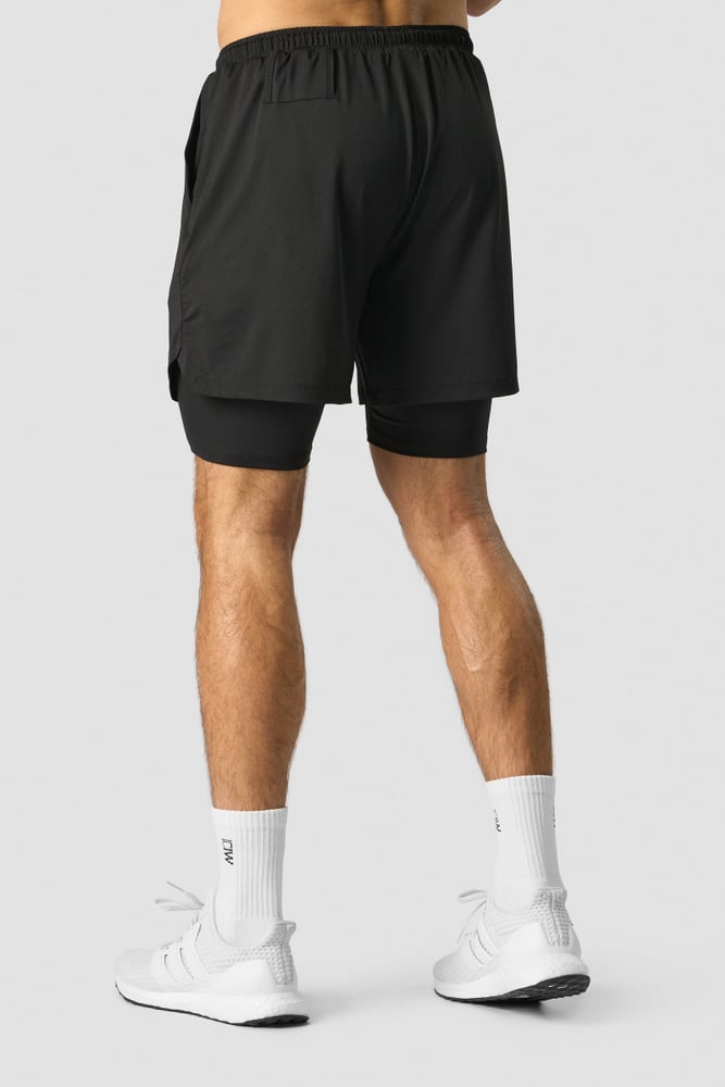 ICIW Stride 2-in-1 Shorts Men Black