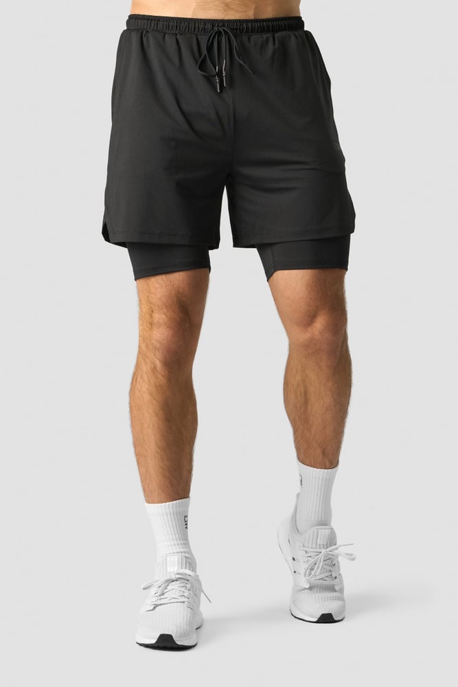 ICIW Stride 2-in-1 Shorts Men Black