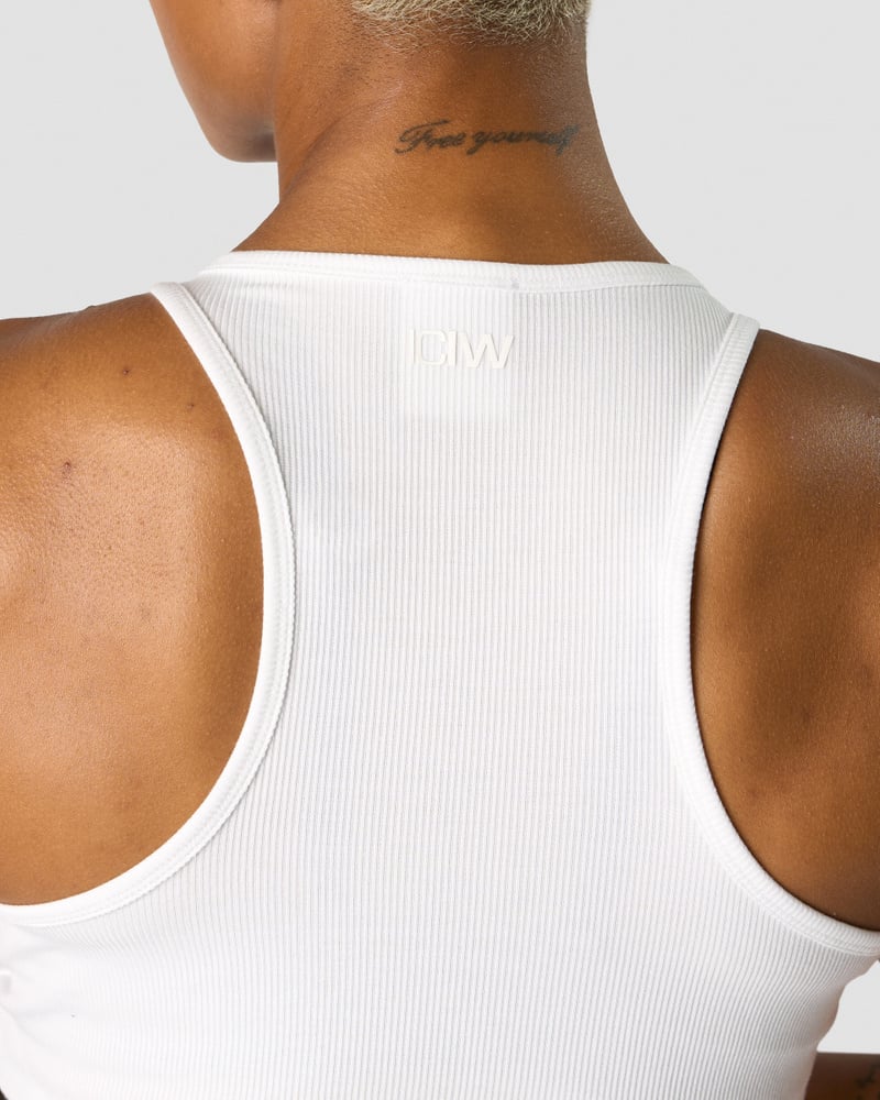 ICIW Nimble Cropped Tank Top White
