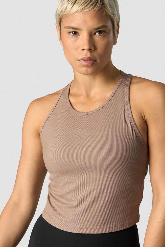 ICIW Nimble Cropped Tank Top Autumn Brown
