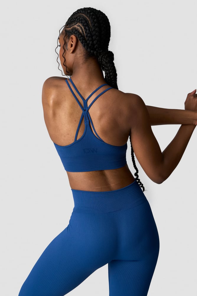ICIW Ribbed Define Seamless Sports Bra Dark Navy