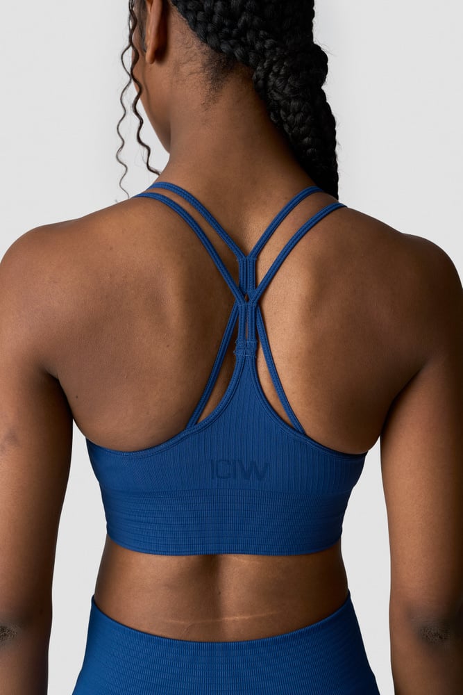 ICIW Ribbed Define Seamless Sports Bra Dark Navy