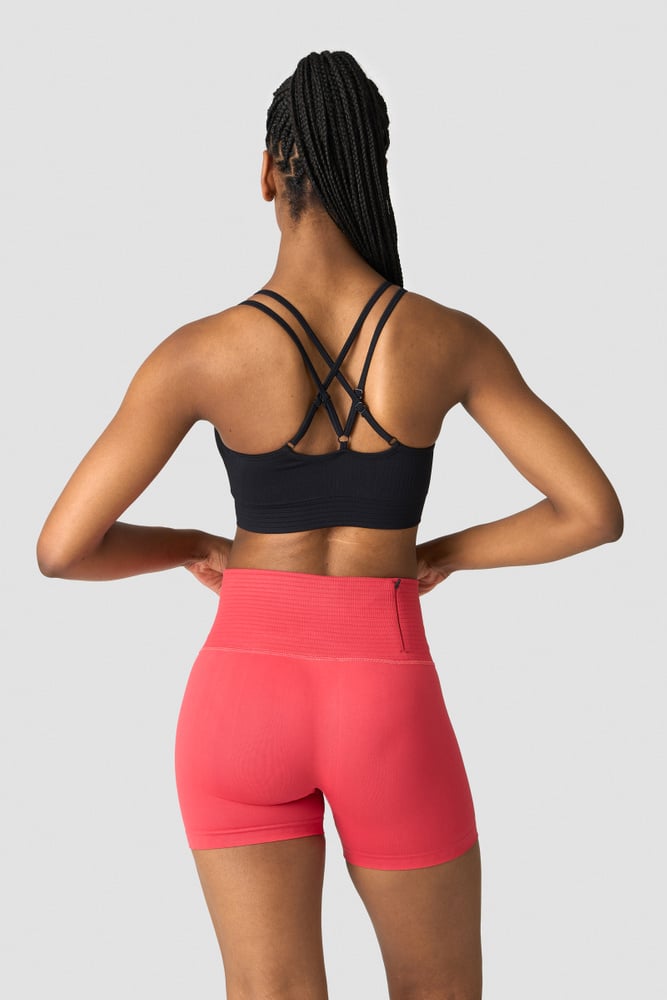 ICIW Ribbed Define Seamless Strappy Bra Black