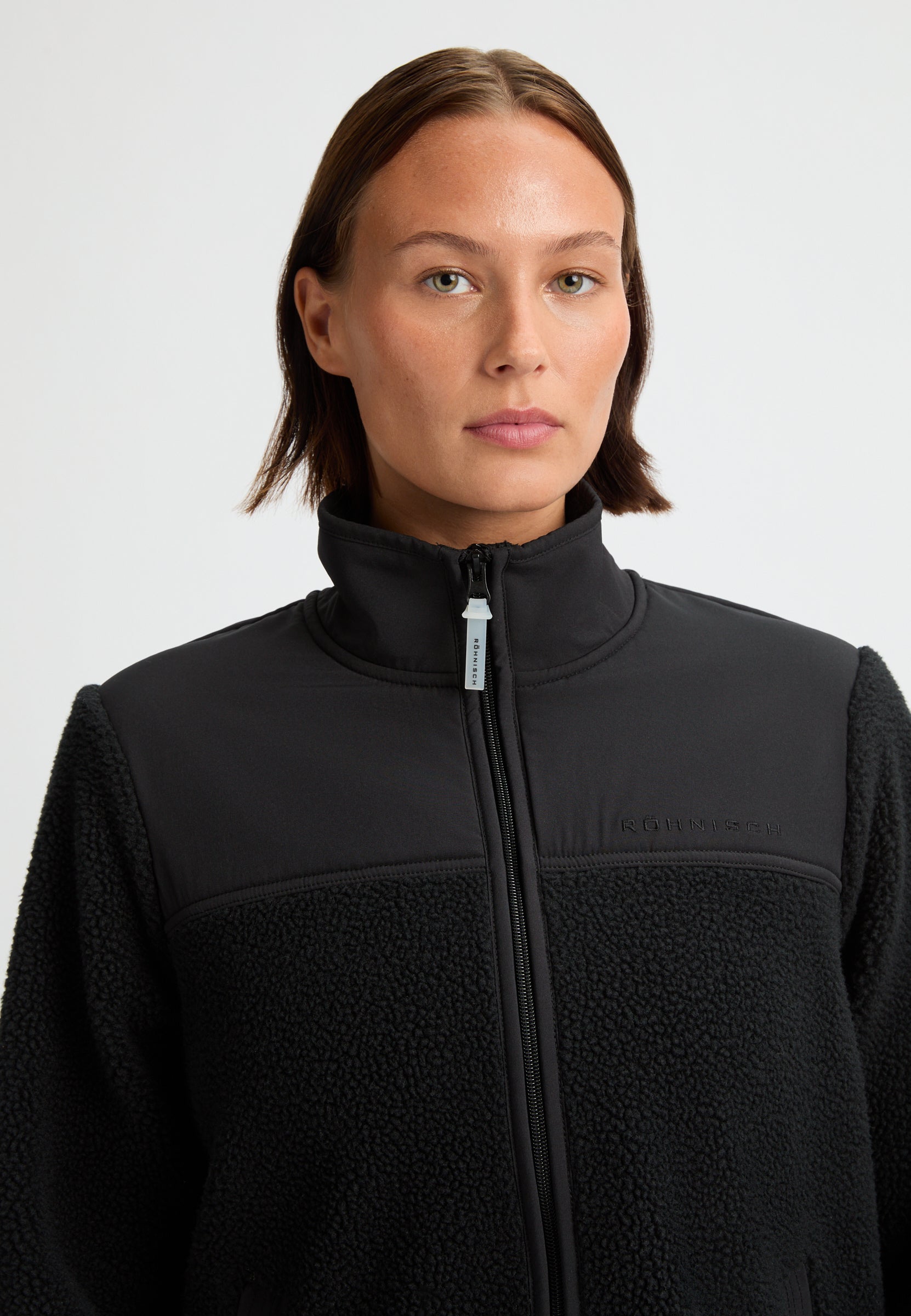 RÖHNISCH Phoebe Pile Jacket, Svart