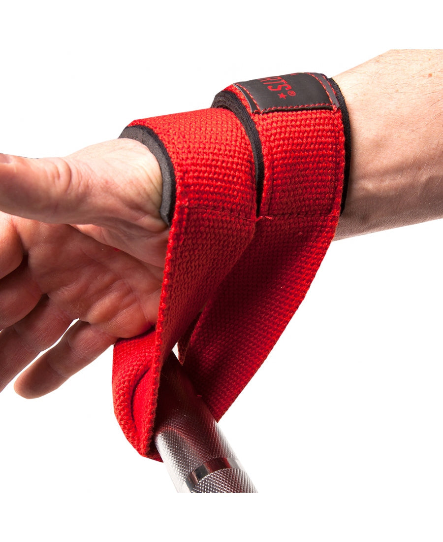 C.P. Sports Figure 8 Straps - Lifting Loops, red C.P. Sports