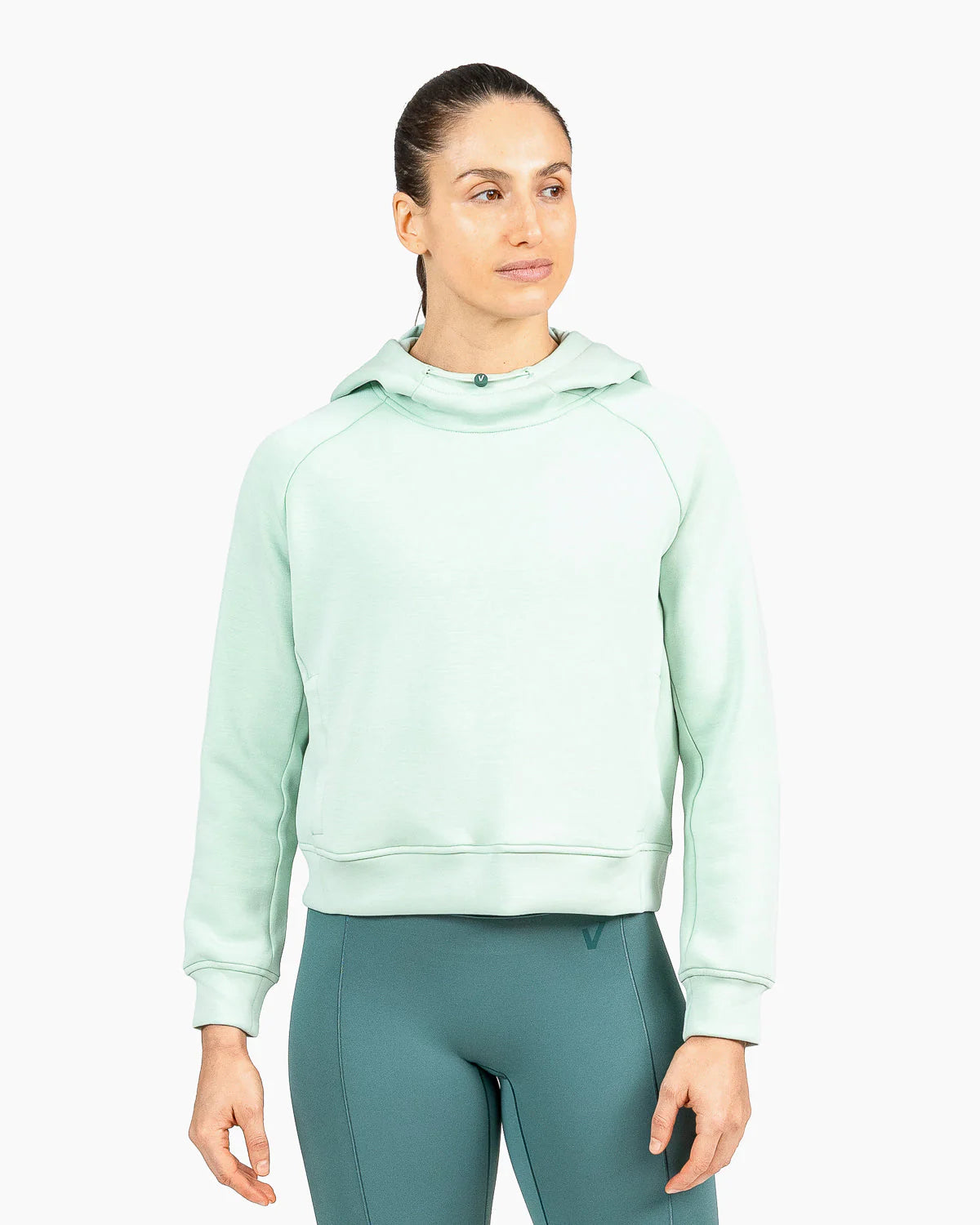 Velites Crop Hoodie Holo Mint