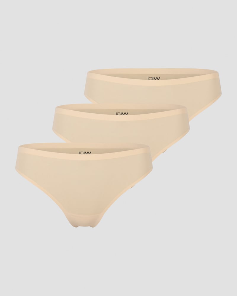 ICIW Invisible Thong 3-pack Beige