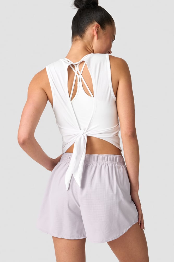 ICIW Empowering Open Back Tank White Wmn
