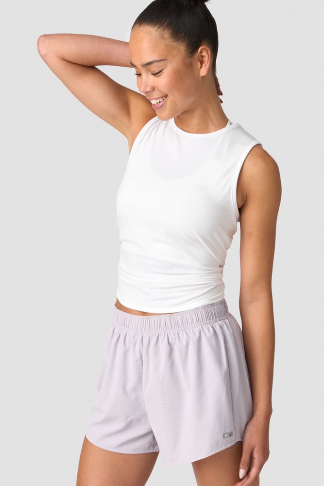 ICIW Empowering Open Back Tank White Wmn