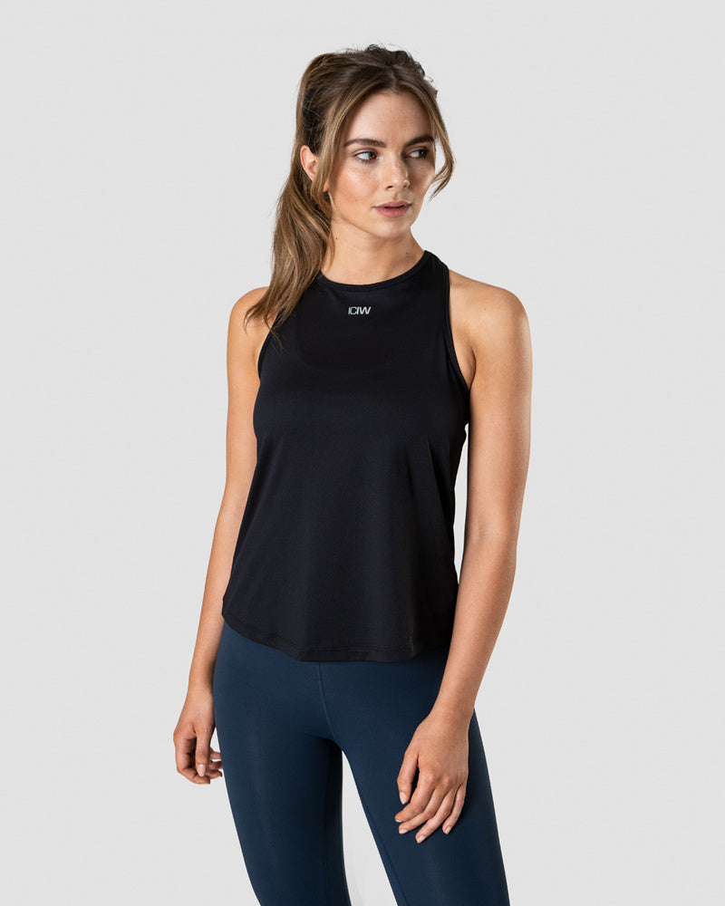 ICIW High Neck Tank Top Black