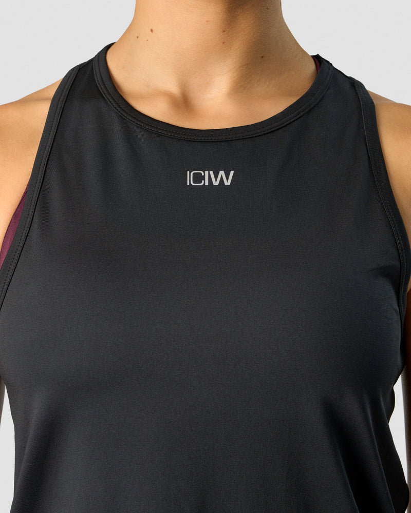ICIW High Neck Tank Top Black